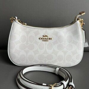 Coach Teri Shoulder Bag - Glacier White (Women’s)